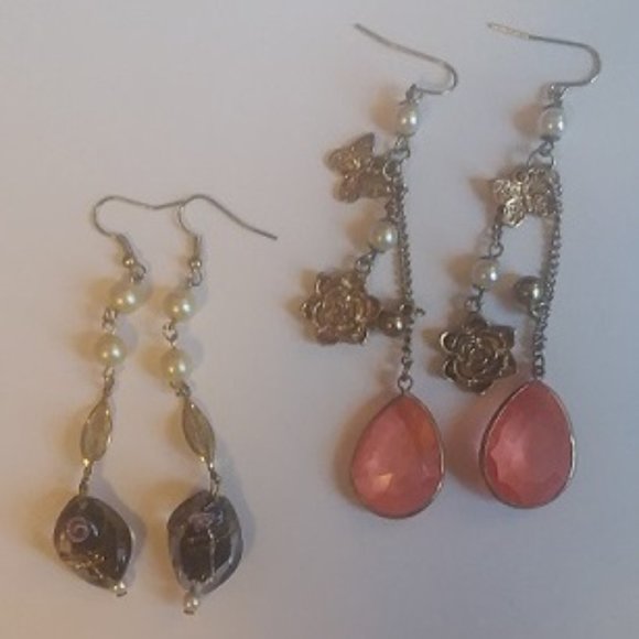 Jewelry Lot - NBW 7 pairs of earrings & 1 necklace - Picture 3 of 4